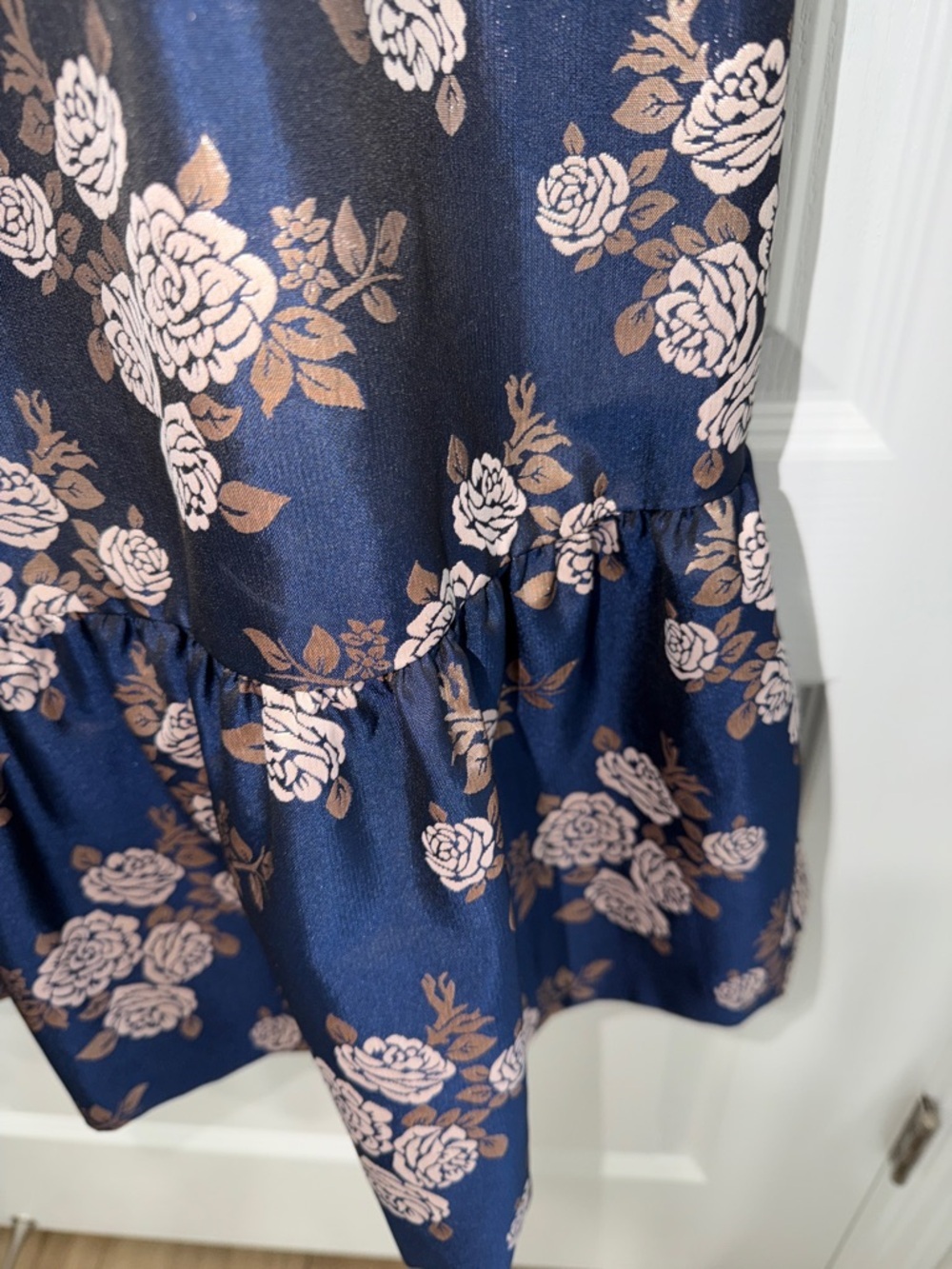 Gal Meets Glam Collection Jenny Wallpaper Rose Jacquard Fit and Flare Dress 2 - Picture 4 of 8